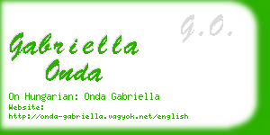 gabriella onda business card